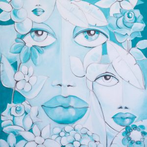 Bloom Borghese 100x140 acrilico su tela