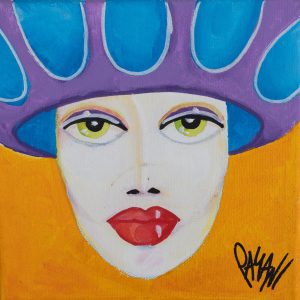 Borghesina 1 20x20 acrilico su tela