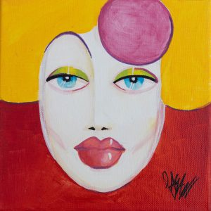 Borghesina 20x20 acrilico su tela