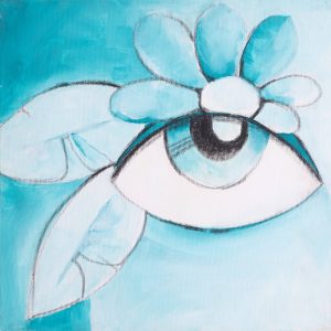 bloom 1 40x40 acrilico su tela