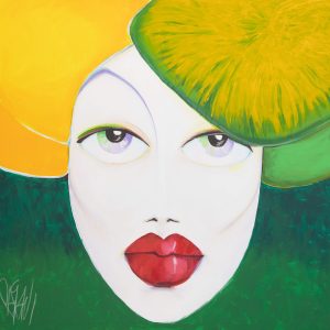 la borghese 2 100x100 acrilico su tela