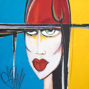 la matta 150x150 acrilico su tela